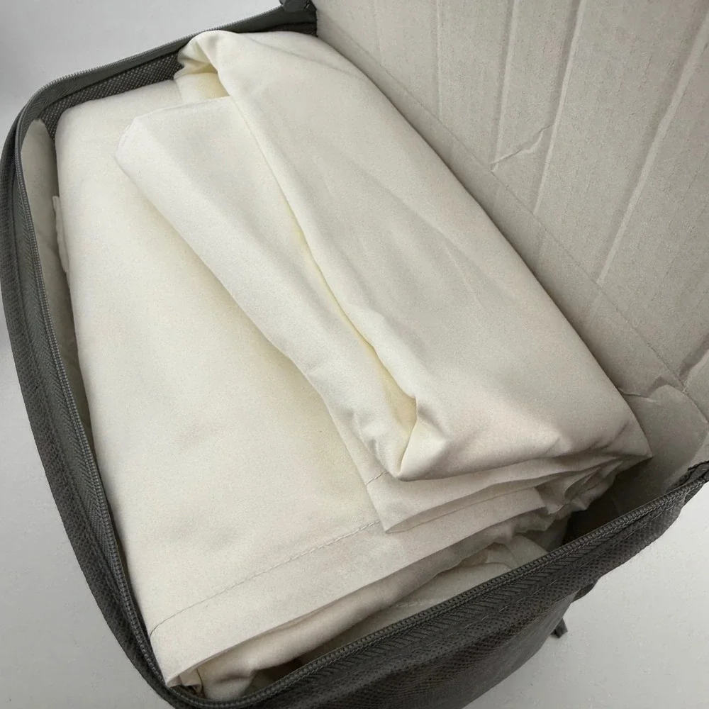 Sleep Number Essential Fit Cotton Sheet Set Eastern King White 300TC 424299